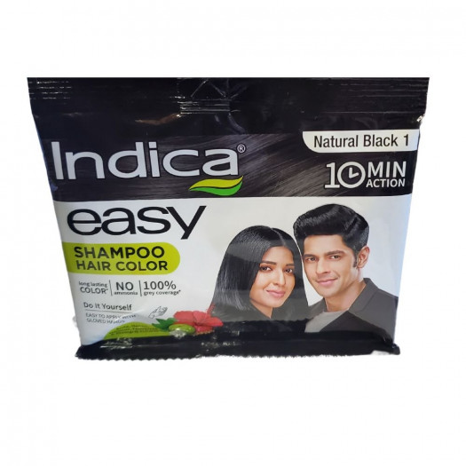 Indica Easy 10 Minutes Natural Black Hair Colour 25ml