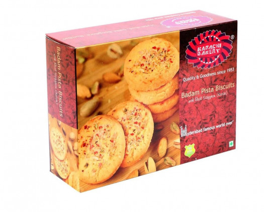 Karachi Bakery Badam Pista Biscuits With Real Saffron 400g