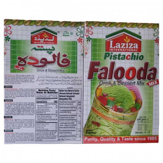 Laziza Pistachio Falooda Mix Pista 200g (7oz) - Singh Cart