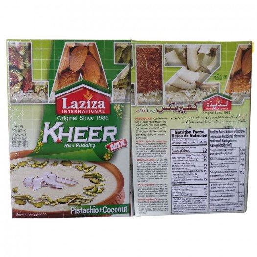 Laziza Kheer Mix Pistachio Coconut 155g (5.46oz) - Singh Cart