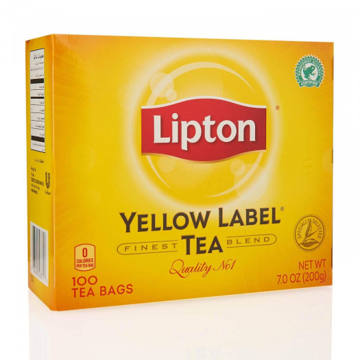 Lipton Yellow Label 100 tea bags Orange Pakoe