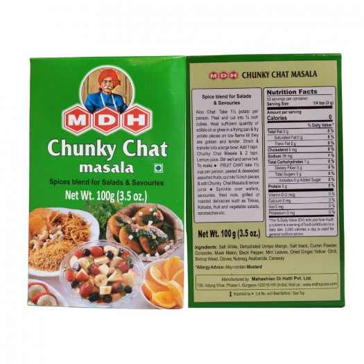 MDH Chunky Chat Masala For Salads & Savouries 100g (3.5oz)