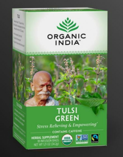 Organic India Tulsi Green 18 Infusion Bags - Singh Cart