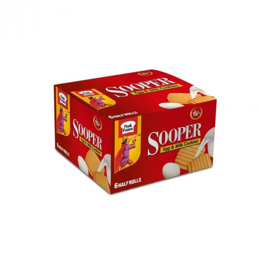 Sooper Egg And Milk Cookies 6 Half Rolls 396g