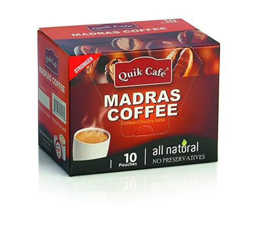 Quik Cafe Madras Coffee 8.5 OZ (10 Pouches) - Singh Cart