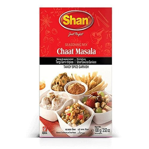 Shan Chaat Masala Seasoning Mix For Tangy Spice Garnish 100g