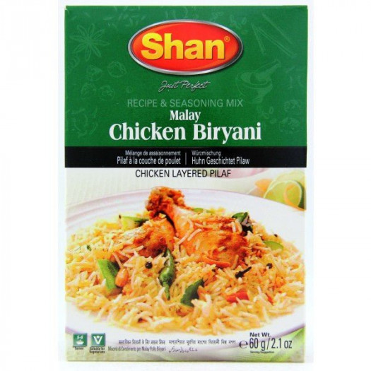 Shan Malay Chicken Biryani Recipe and Seasoning Mix 60g