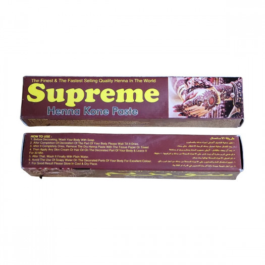 Supreme Henna Kone Paste For Body Art 30g - Singh Cart