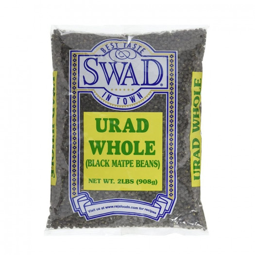 Swad Urad Whole (Black Matpe Beans) 2lbs - Singh Cart