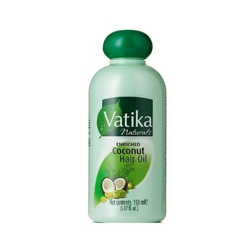 Dabur Vatika Coconut Hair Oil with Henna Amla Lemon 150ml (Pack of 2)