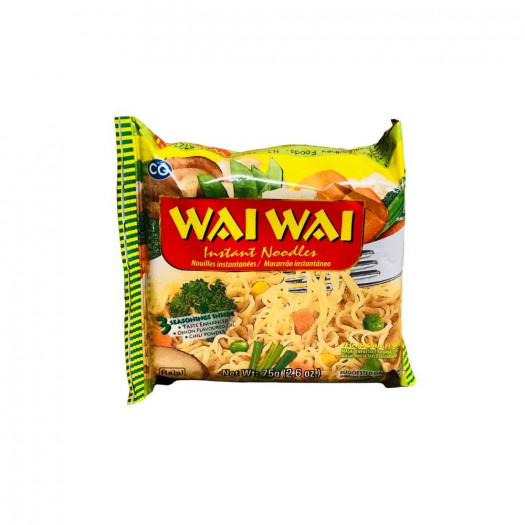 Wai Wai Veg Noodles Instant Noodles 75g (Pack of 24)