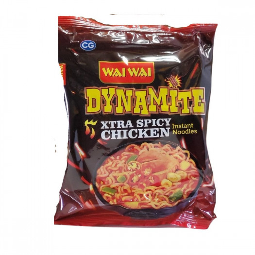 Wai Wai Dynamite Xtra Spicy Chicken Instant Noodles 100g (Pack of 10)