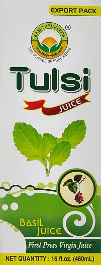 Basic Ayurveda Tulsi (Basil) Herbal Juice 480ml