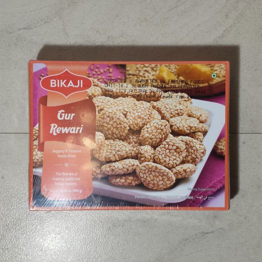 Bikaji Gur Rewari Jaggery And Sesame Seed Bites 400gm