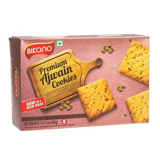 Bikano Premium Ajwain Cookies 14.11 OZ (400 Grams)