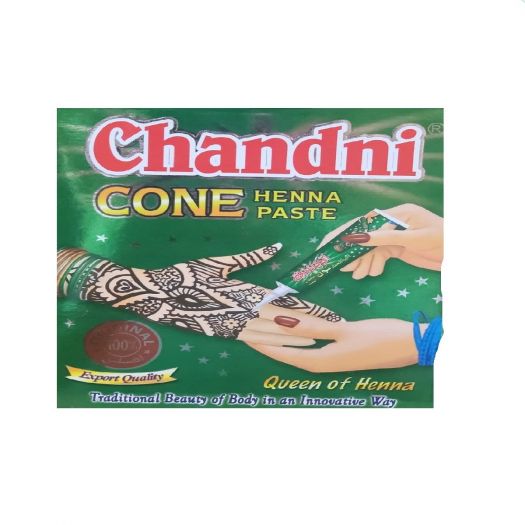 Chandani Cone Henna Paste Queen of Henna Red Maroon (Pack of 12 Pieces)