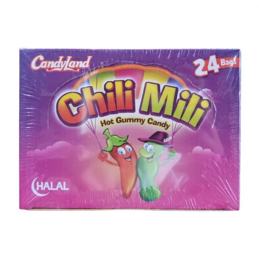 Chili Mili Hot Gummy Candy Halal 24bags