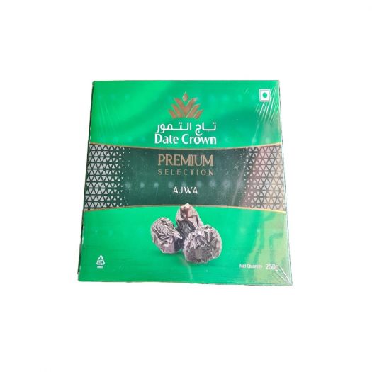 Dates Crown Ajwa Al Madina Dates - Ajwa Khajoor 250 Grams