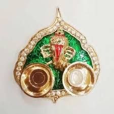 Ganesh Leaf Kumkum Holder