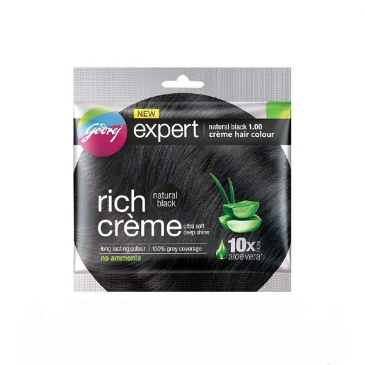 Godrej Expert Rich Creme Hair Colour Natural Black 1.00 - 40 gms