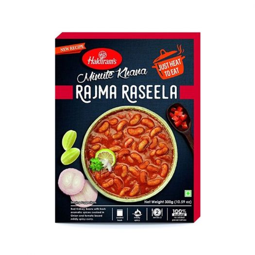 Haldirams Minute Khana Rajma Raseela 300g (10.59 oz) - Singh Cart