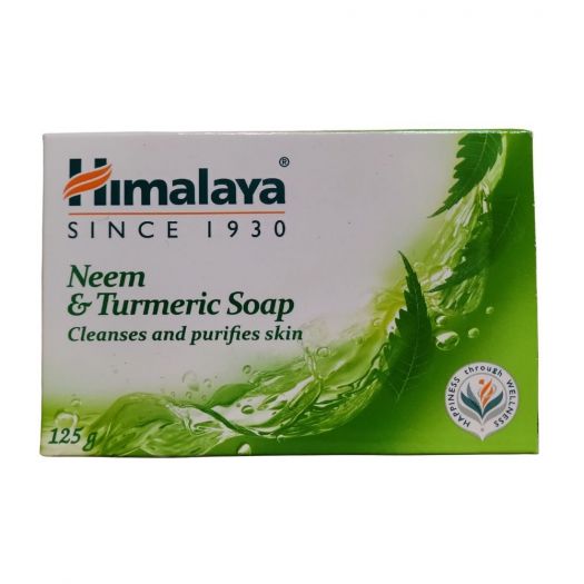 Himalaya Neem And Turmeric Bath Soap Bar Purifies Skin 125g