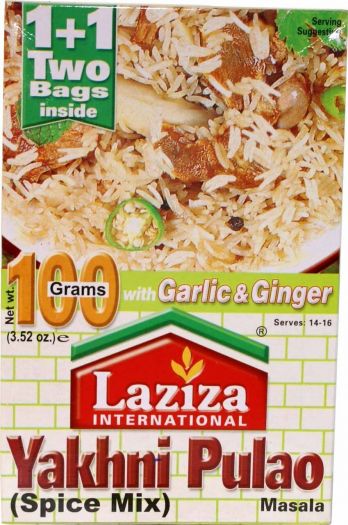 Laziza Yakhni Pulao Masala with Garlic And Ginger Spice Mix 100g