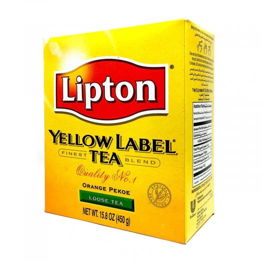 Lipton Yellow Label Orange Pekoe Loose Tea 450 Grams