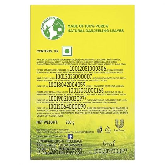 Lipton Darjeeling Pure Long Leaf Black Tea 8.82 OZ (250g)