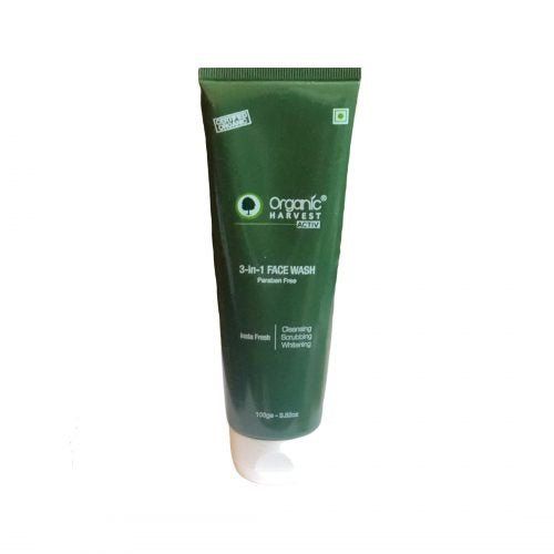 Organic Harvest 3-in-1 Face Wash - Activ 100 g - Singh Cart