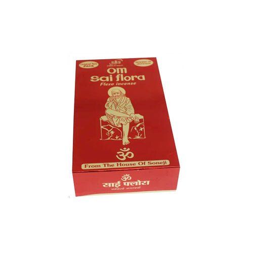 Original Om Sai Flora Flexo Incense Sticks Box Of 12 Packs