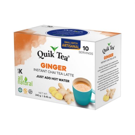 Quik Tea Ginger Chai Instant Tea 10 Pouches 240g