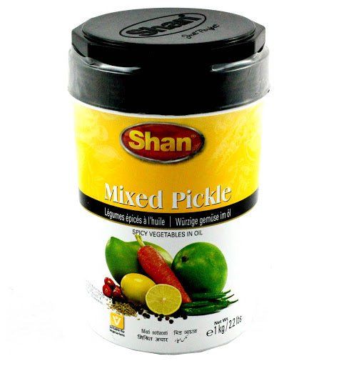 Shan Mixed Pickle Spicy Vegetables In Oil 300g