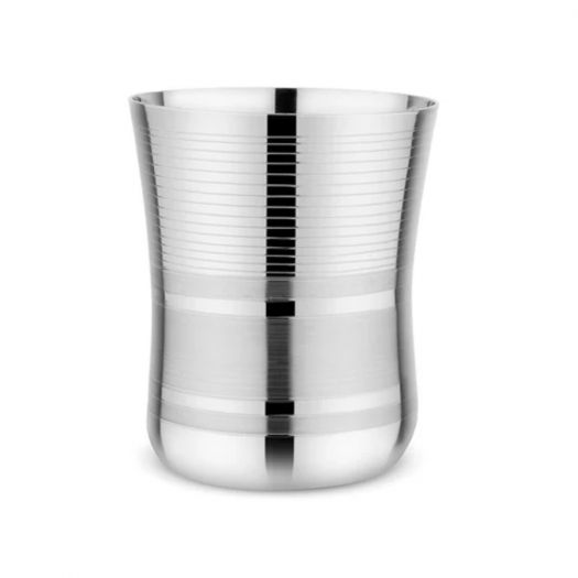 Stainless Steel Baby Maharaja Deepline Glass (6.5 cm x 8 cm) - Set of 6 Pieces
