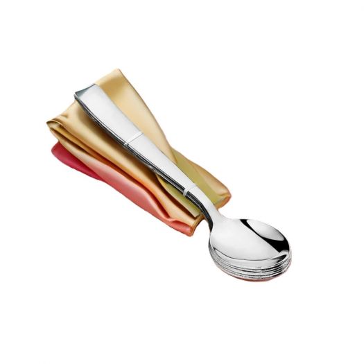 Stainless Steel Baby Spoon – Sleek Silver Finish (Set of 12 Pieces)