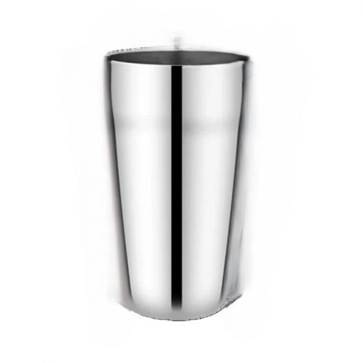 Stainless Steel Lassi, ThumsUp Plain Glass (9 cm x 15.5 cm) - Set of 6 Pieces