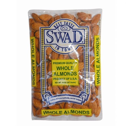 Swad Whole Almonds Premium Quality Rich Source of Vitamins 14oz