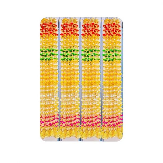 Traditional Multicolor Marigold Toran / Bandhanwar with Golden Bell