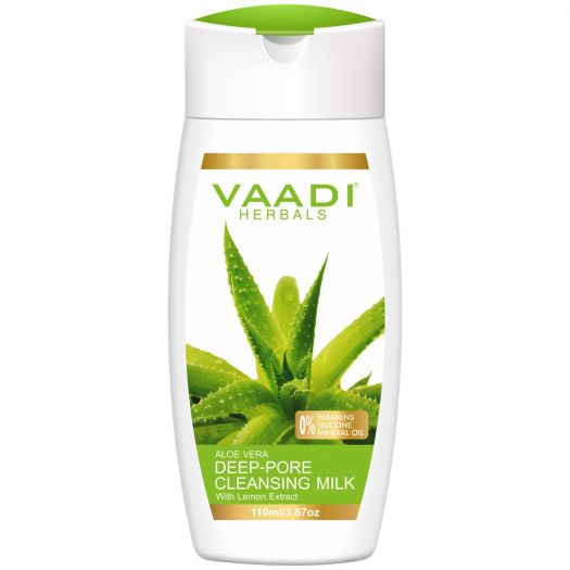 Vaadi Herbals Aloevera Deep Pore Cleansing Milk With Lemon Extract 110ml