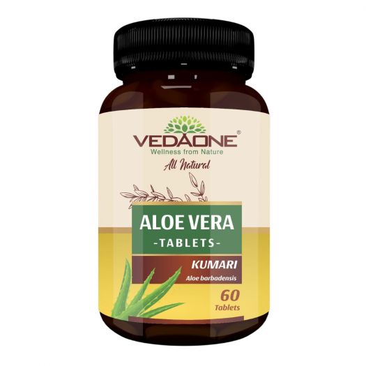 Vedaone 100% Organic Aloe Vera (Dietary Supplement) 60 Caplets