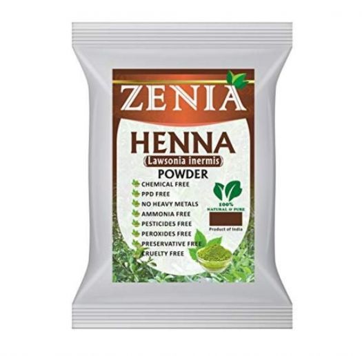 Zenia Henna (Lawsonia Intermis) Powder 100% Natural 100g (3.5oz) - Singh Cart