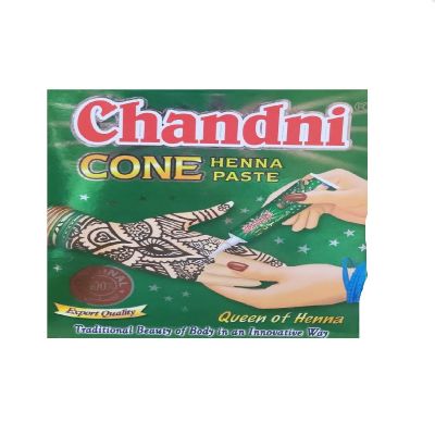 Chandani Cone Henna Paste Queen of Henna Red Maroon (Pack of 12 Pieces)