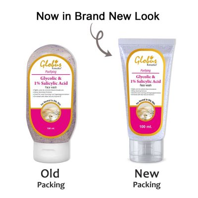 Globus Natural Glycolic Acid & Salicylic Acid Face Wash 100ml