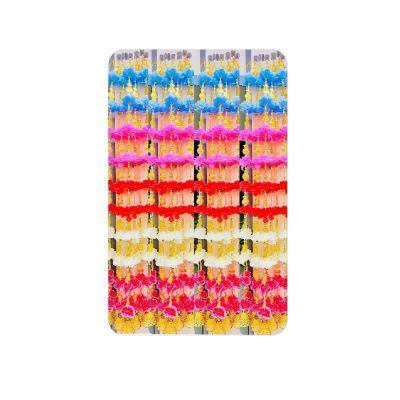 Multicolor Floral Toran / Bandhanwar with Golden Bell Hangings