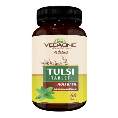 Vedaone 100% Organic Holi Basil (Dietary Supplement) 60 Caplets
