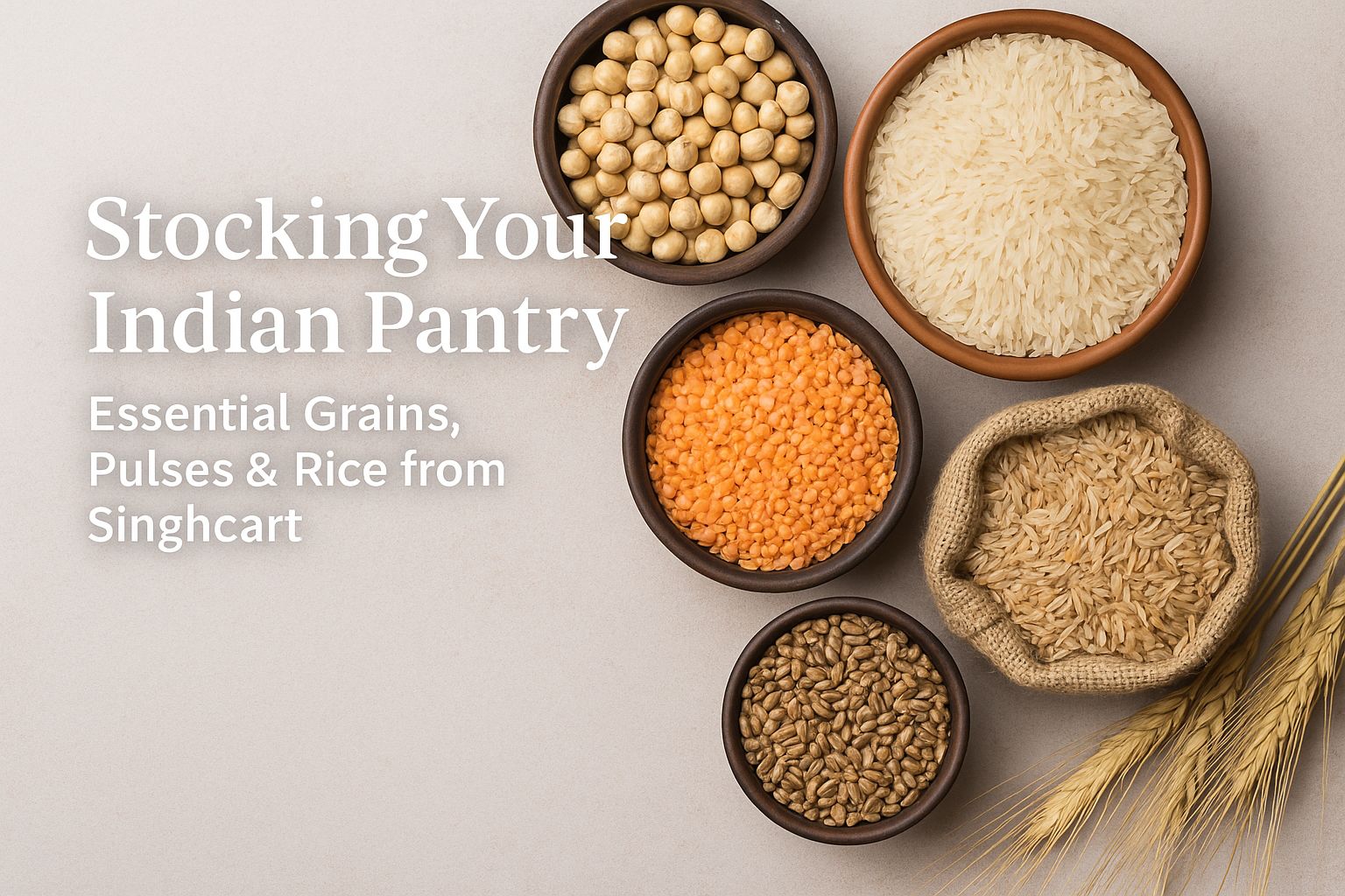 Stocking Your Indian Pantry: Essential Grains, Pulses & Rice from Singhcart