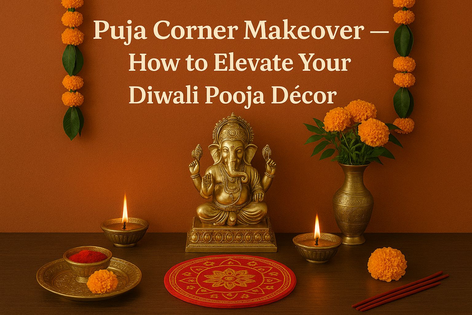 Puja Corner Makeover — How to Elevate Your Diwali Pooja Décor