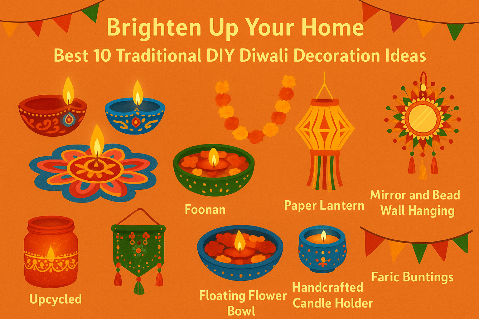 Brighten Up Your Home - Best 10 Traditional Diy Diwali Decoration Ideas